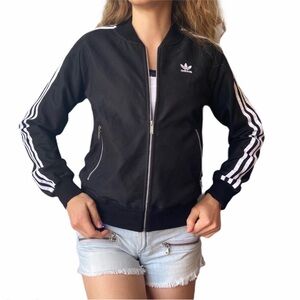 adidas | superstar track jacket trefoil firebird jacket with mesh back | small